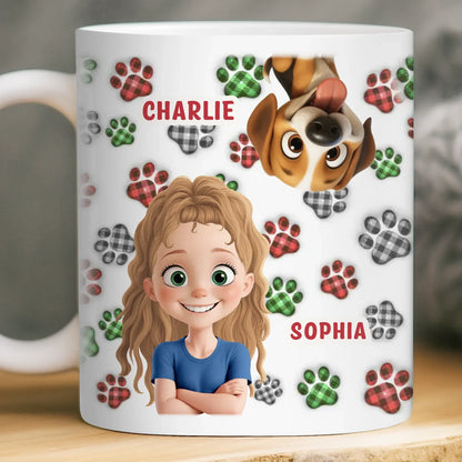 Custom Mug - Personalized Birthday Gifts For Dog Lovers, Dog Dad And Mom - More Dogs Less Worries