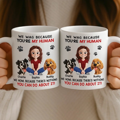 Custom Mug - Personalized Birthday Gifts For Dog Lovers, Dog Dad And Mom - Powered By Paws And Love