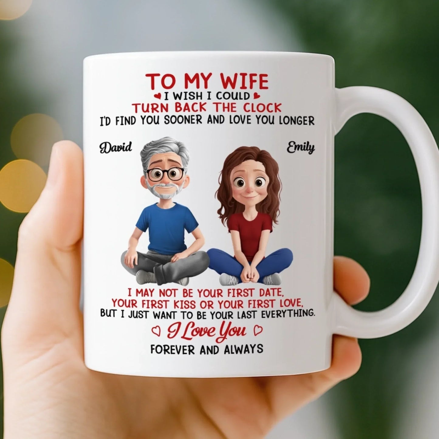 Custom Mug - Personalized Anniversary Wedding Gifts For Husband And Wife, Him And Her - I Found My Forever In You
