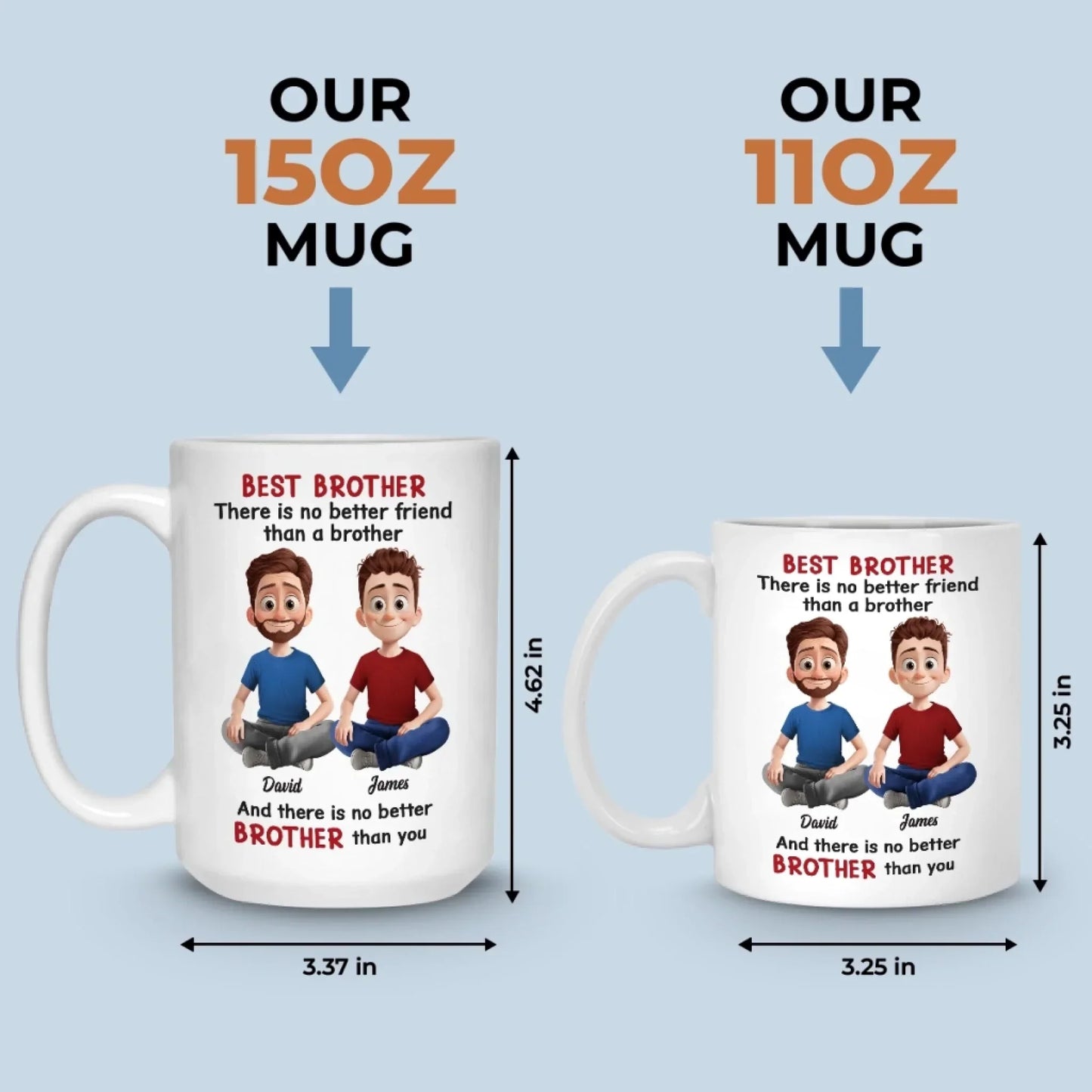 Custom Mug - Personalized Birthday Gifts For Brother, Sister - You Are So Loved