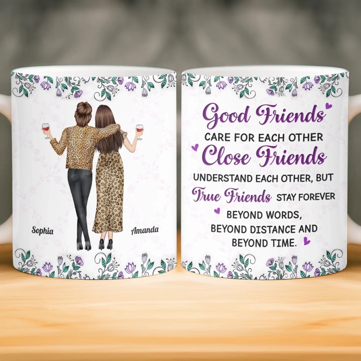 Custom Mug - Personalized Best Friend Birthday Gifts For Women, Besties, Sisters, BFF - Forever My Favorite Chaos Crew