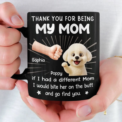Custom Black Mug - Personalized Christmas Birthday Gifts For Dog Lovers, Dog Dad And Mom - World's Best Treat Dispenser