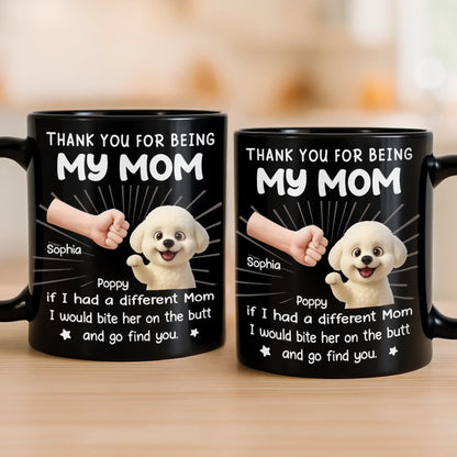 Custom Black Mug - Personalized Christmas Birthday Gifts For Dog Lovers, Dog Dad And Mom - World's Best Treat Dispenser