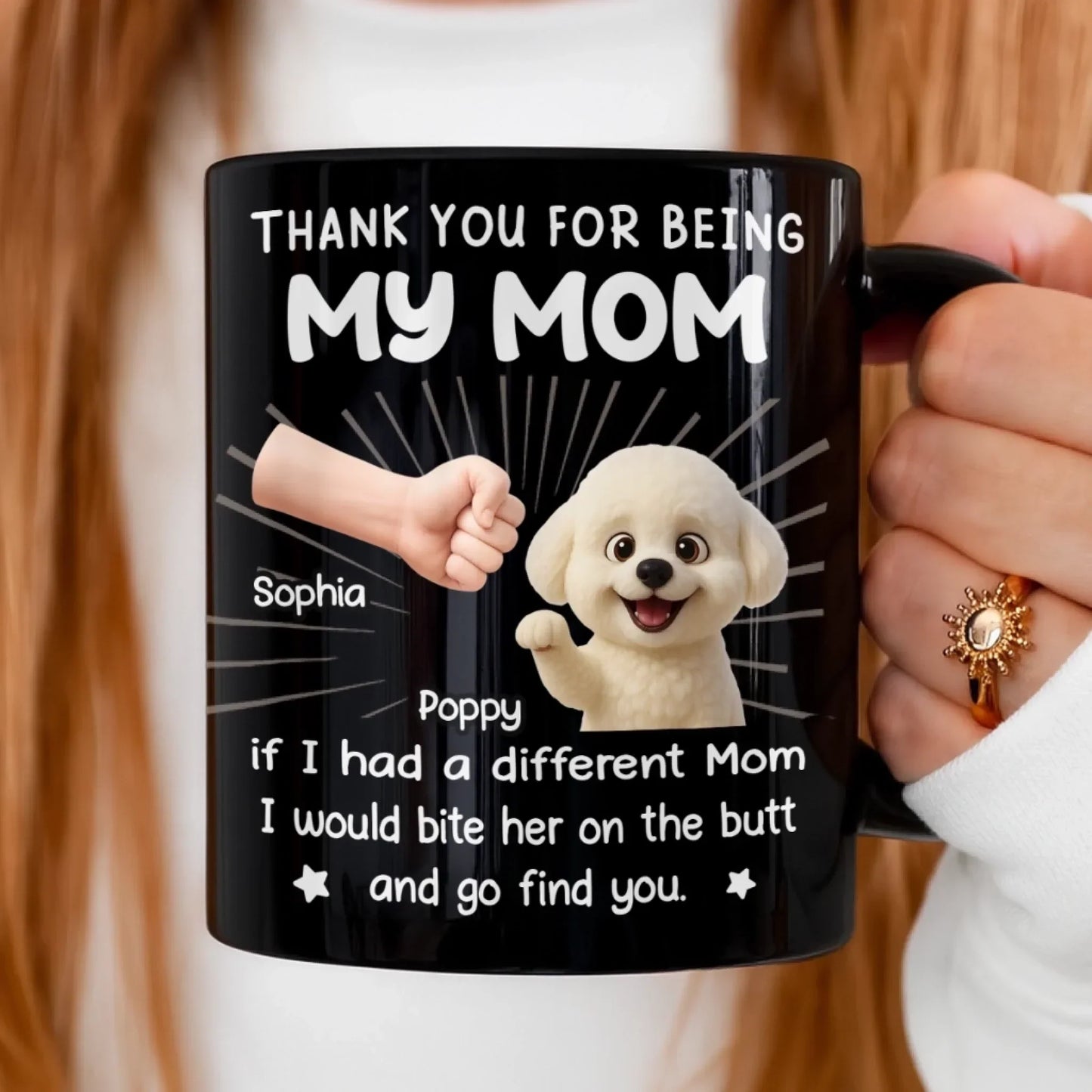 Custom Black Mug - Personalized Christmas Birthday Gifts For Dog Lovers, Dog Dad And Mom - World's Best Treat Dispenser
