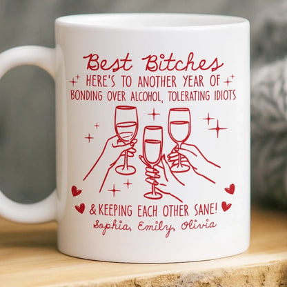 Custom Mug - Personalized Best Friend Birthday Gifts For Women, Besties, Sisters, BFF - Soul Talks Daily