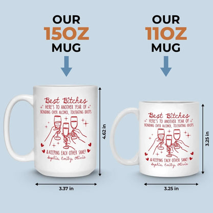 Custom Mug - Personalized Best Friend Birthday Gifts For Women, Besties, Sisters, BFF - Soul Talks Daily