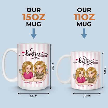 Custom Mug - Personalized Best Friend Birthday Gifts For Women, Besties, Sisters, BFF - Some Souls Just Match