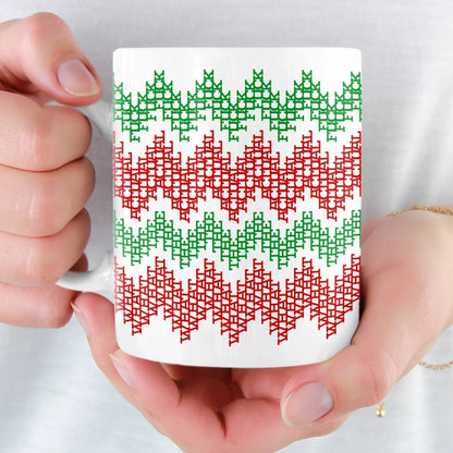 Custom Hidden Message Mug - Christmas Funny Gifts For Best Friends, Family, Coworker, Work Bestie - Fa La La La Leave Me Alone