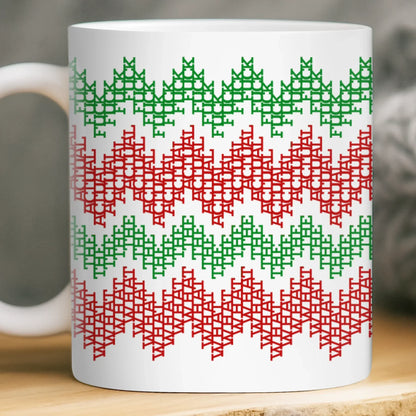 Custom Hidden Message Mug - Christmas Funny Gifts For Best Friends, Family, Coworker, Work Bestie - Fa La La La Leave Me Alone