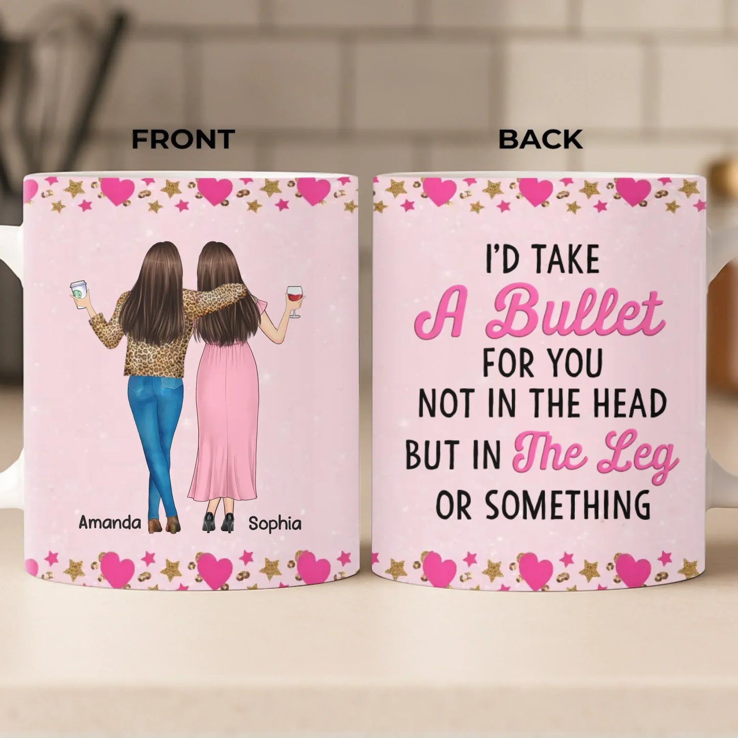 Custom Mug - Personalized Best Friend Birthday Gifts For Women, Besties, Sisters, BFF - Always Better Together