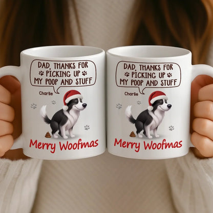 Custom Mug - Personalized Christmas Birthday Gifts For Dog Lovers, Dog Dad And Mom - Just Doing My Doodie