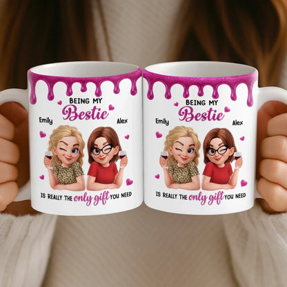 Custom Mug - Personalized Best Friend Birthday Gifts For Women, Besties, Sisters, BFF - My Peaceful Madness