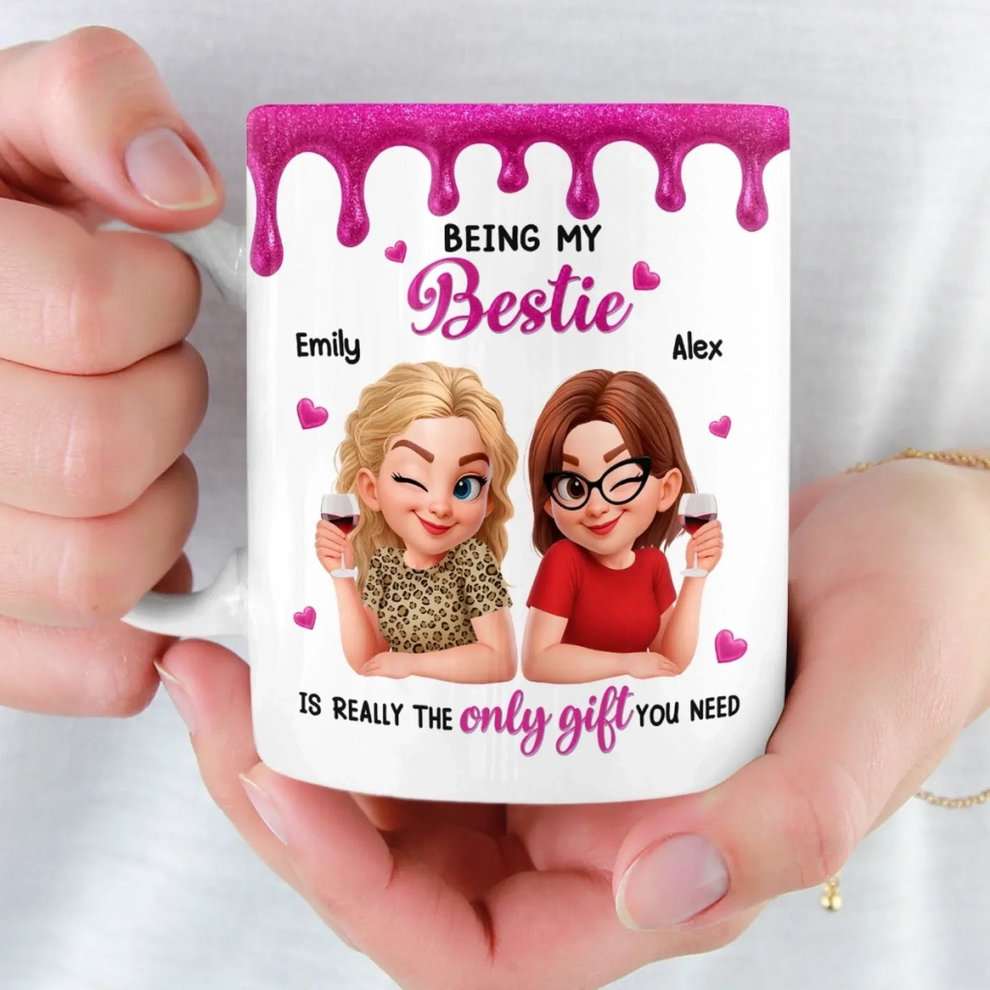 Custom Mug - Personalized Best Friend Birthday Gifts For Women, Besties, Sisters, BFF - My Peaceful Madness