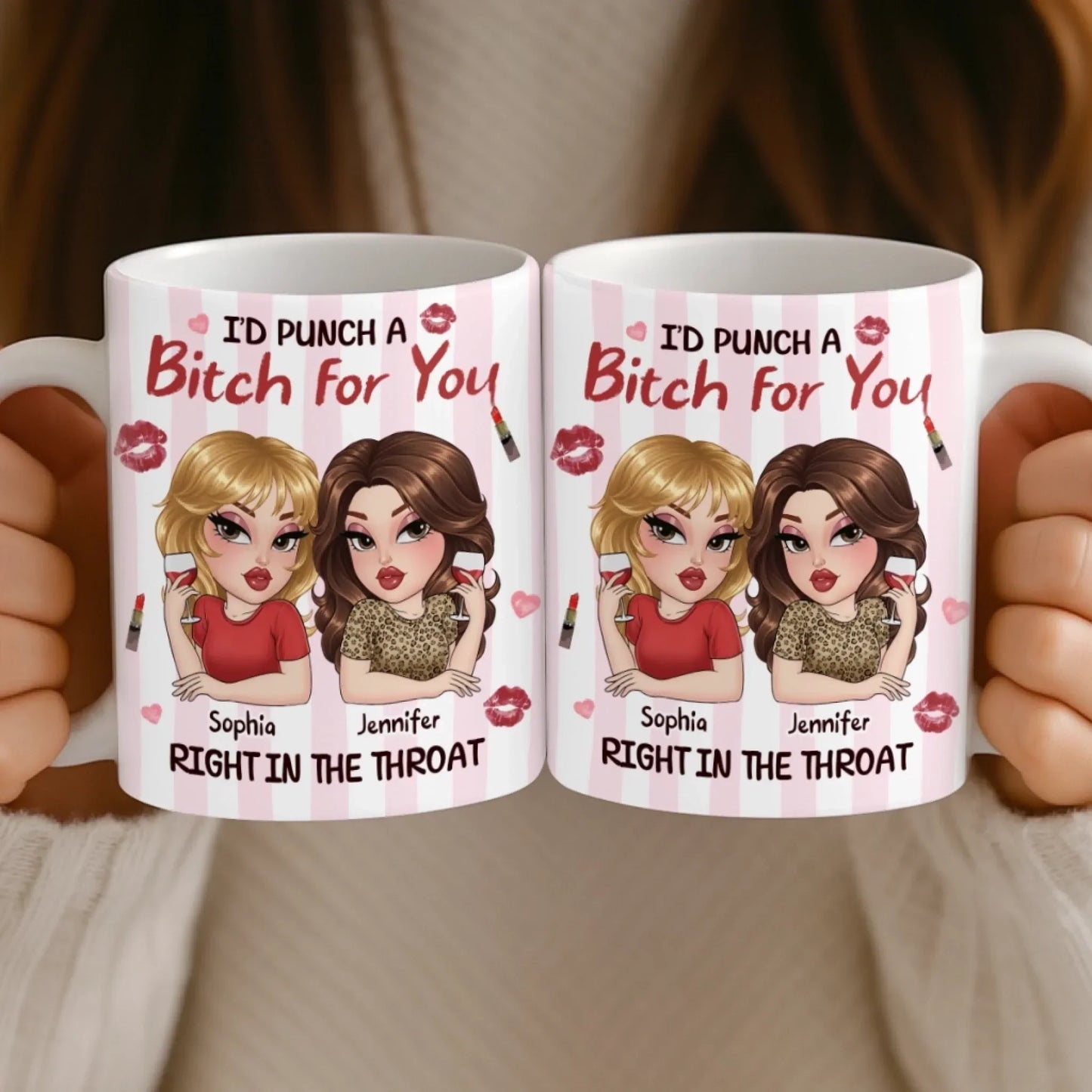 Custom Mug - Personalized Best Friend Birthday Gifts For Women, Besties, Sisters, BFF - Our Vibe Is Eternal