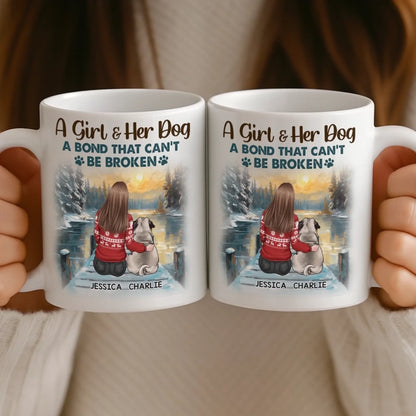 Custom Mug - Personalized Christmas Birthday Gifts For Dog Lovers, Dog Dad And Mom - The Best Therapist Has Fur