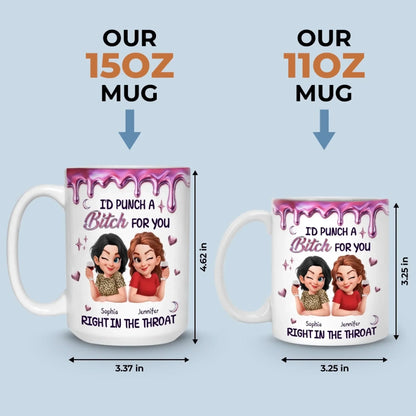 Custom Mug - Personalized Best Friend Birthday Gifts For Women, Besties, Sisters, BFF - Made For Each Laugh