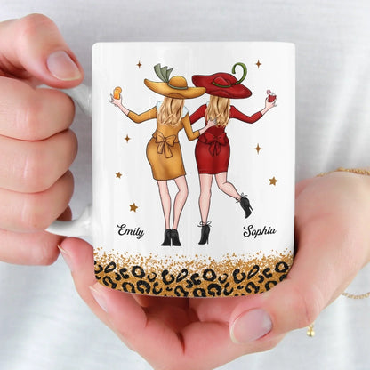 Custom Mug - Personalized Best Friend Birthday Gifts For Women, Besties, Sisters, BFF - You Make My World Loud