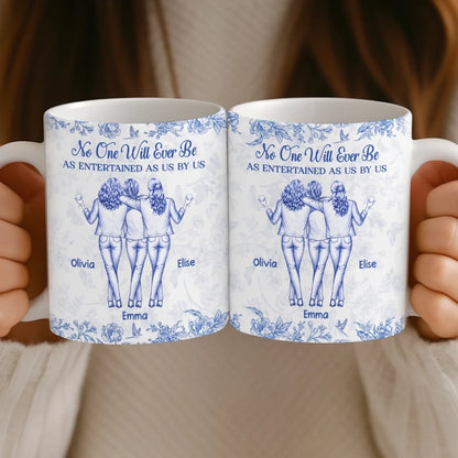 Custom Mug - Personalized Best Friend Birthday Gifts For Women, Besties, Sisters, BFF - Only Happy Vibes Here