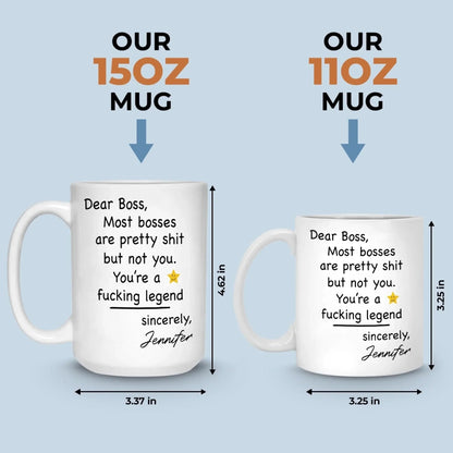Custom Boss Lady Mug - Personalized Funny Gifts For Coworker, Work Bestie, Boss - Slaying Goals And Taking Names
