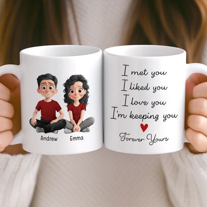 Custom Mug - Personalized Anniversary Christmas Wedding Gifts For Husband And Wife, Him And Her - Our Love, One Sip At A Time