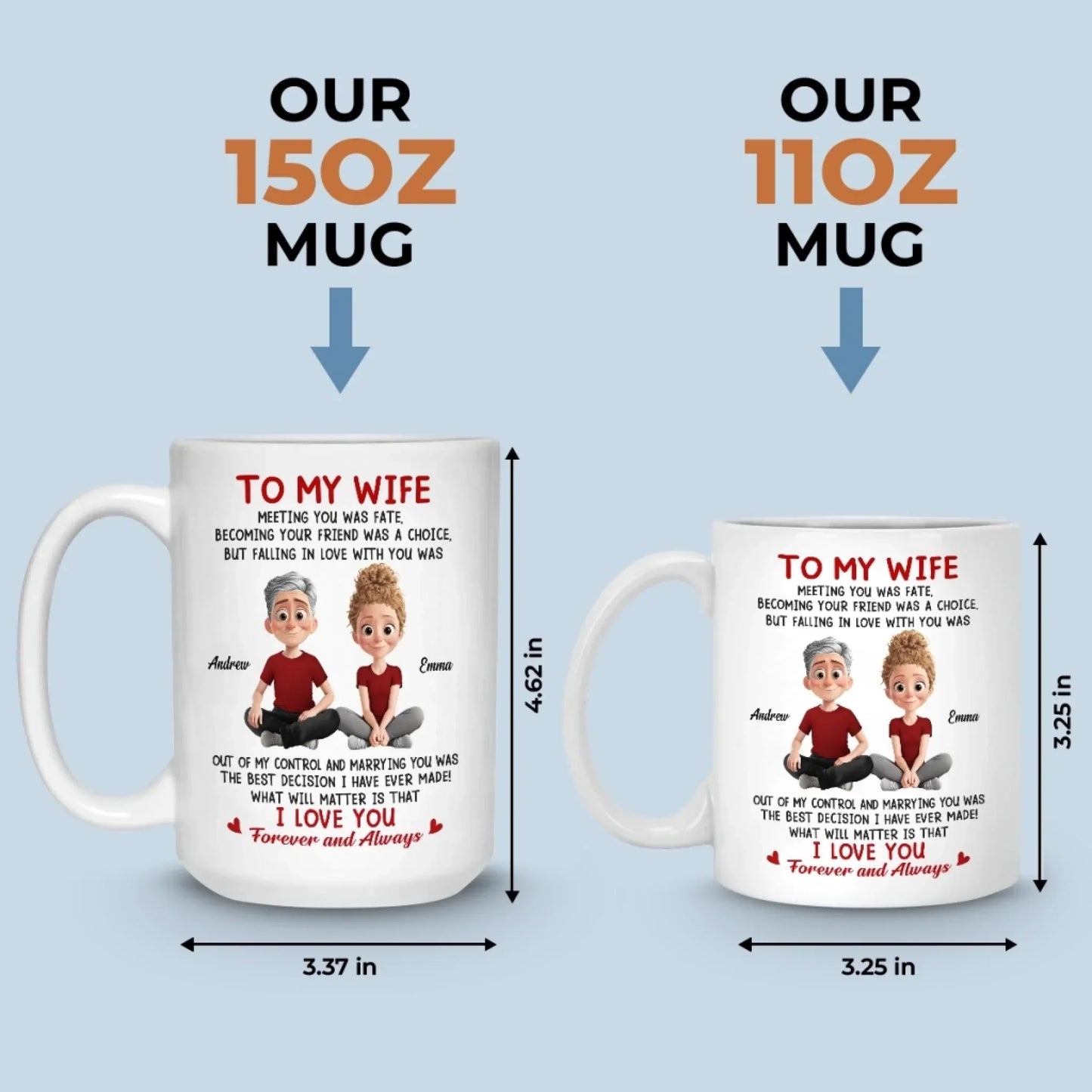 Custom Mug - Personalized Anniversary Wedding Gifts For Husband And Wife, Him And Her - Still Falling For You