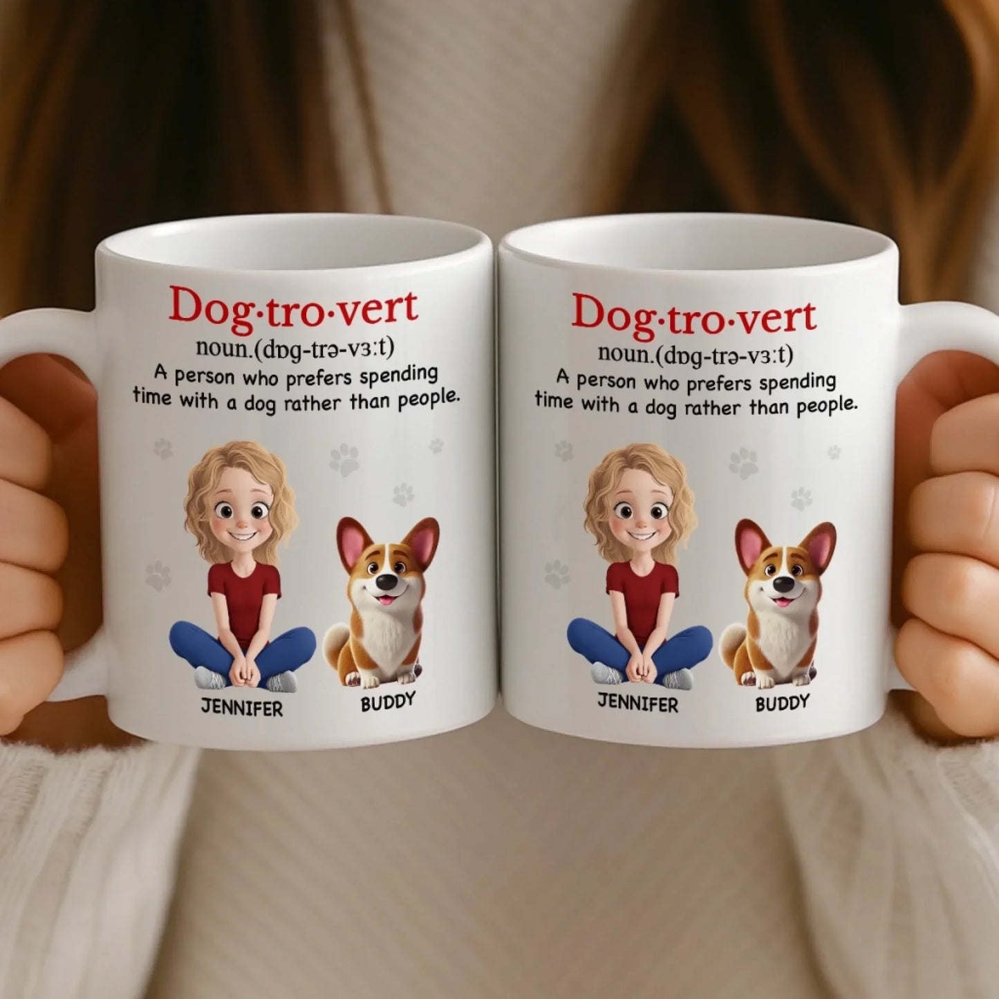 Custom Mug - Personalized Christmas Birthday Gifts For Dog Cat Lovers, Dog Dad And Mom, Cat Owners - You Make My Days Softer