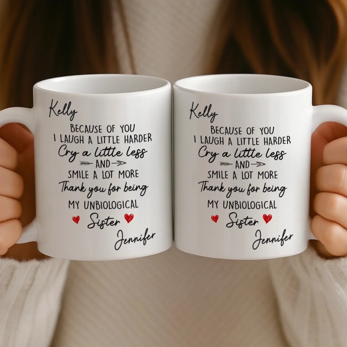 Custom Mug - Personalized Best Friend Birthday Gifts For Women, Besties, Sisters, BFF - You Make Days Brighter