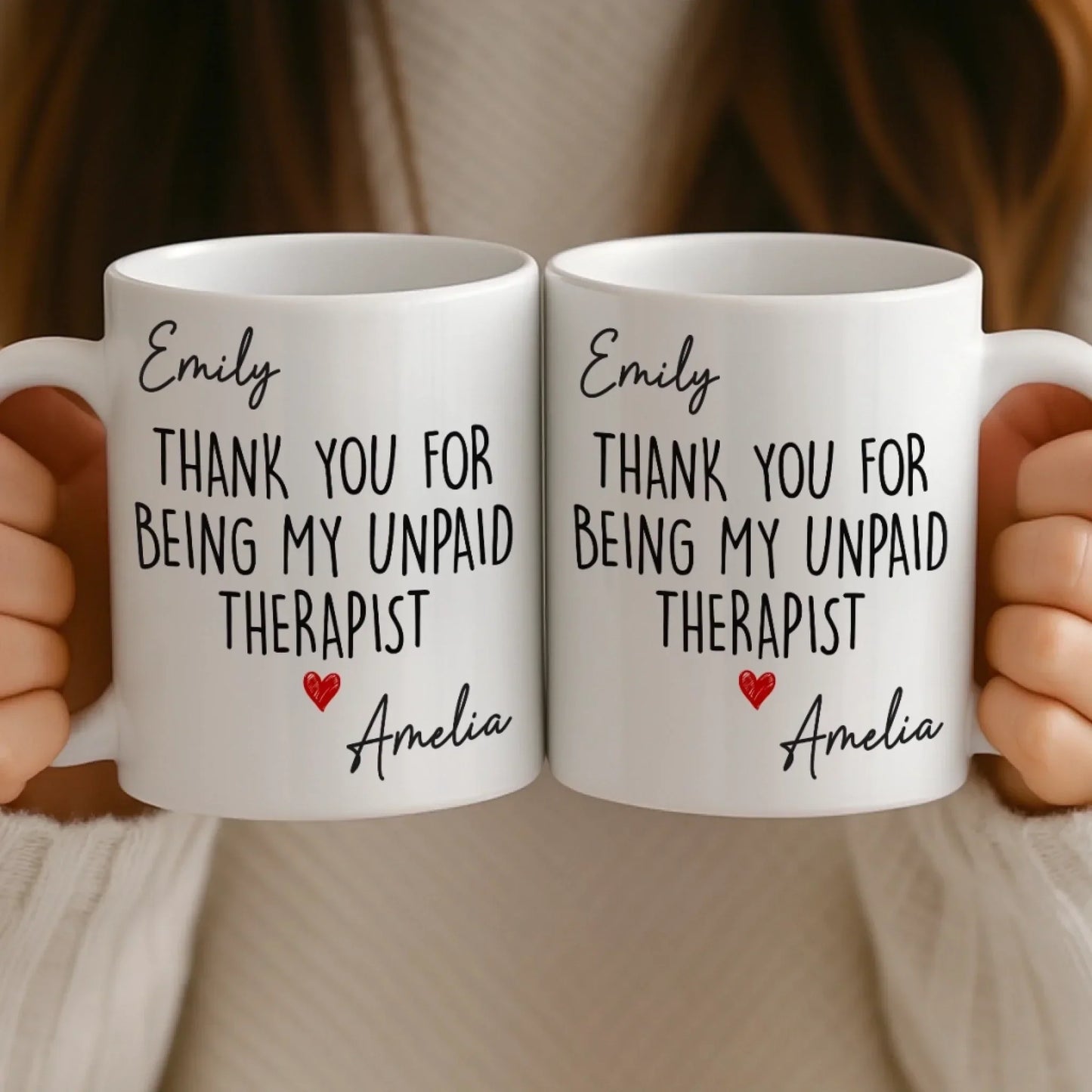 Custom Mug - Personalized Best Friend Birthday Gifts For Women, Besties, Sisters, BFF - Bonded By Pure Chaos