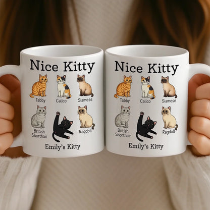 Custom Mug - Personalized Christmas Birthday Gifts For Wife, Coworkers, Friends - Purrfection Comes In Many Forms