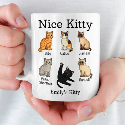 Custom Mug - Personalized Christmas Birthday Gifts For Wife, Coworkers, Friends - Purrfection Comes In Many Forms
