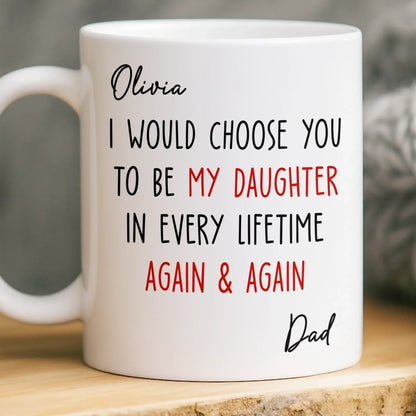 Custom Mug - Personalized Birthday Gifts For Mom, Dad, Son, Daughter - My Sunshine Every Day