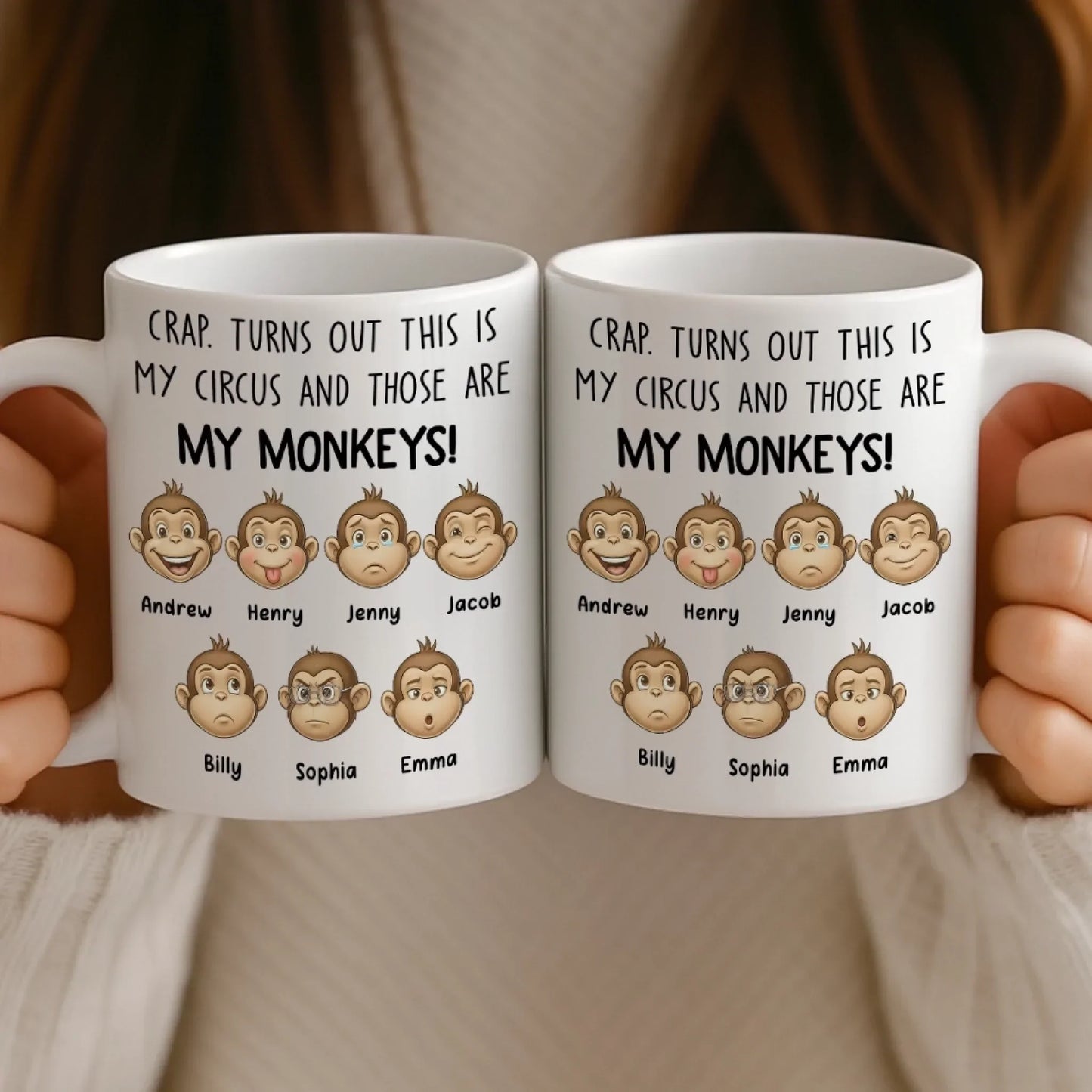 Custom Mug - Personalized Funny Gifts For Coworker, Work Bestie - That Is My Monkey