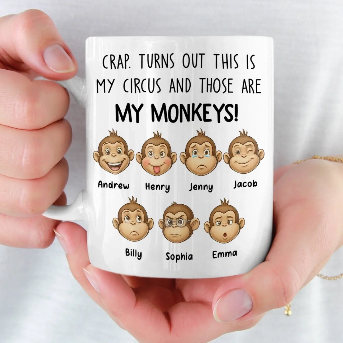 Custom Mug - Personalized Funny Gifts For Coworker, Work Bestie - That Is My Monkey