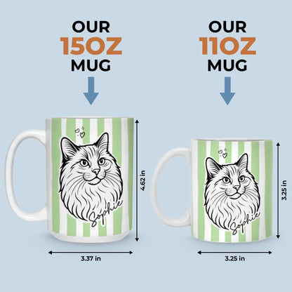 Custom Photo Mug - Personalized Birthday Gifts For Dog Cat Lovers, Dog Dad And Mom, Cat Owners - Pets Make Life Cuter