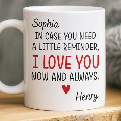 Custom Mug - Personalized Anniversary Christmas Wedding Gifts For Husband And Wife, Him And Her - You're My Everyday Forever