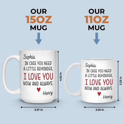 Custom Mug - Personalized Anniversary Christmas Wedding Gifts For Husband And Wife, Him And Her - You're My Everyday Forever