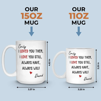 Custom Mug - Personalized Anniversary Christmas Wedding Gifts For Husband And Wife, Him And Her - My Heart Stayed With You
