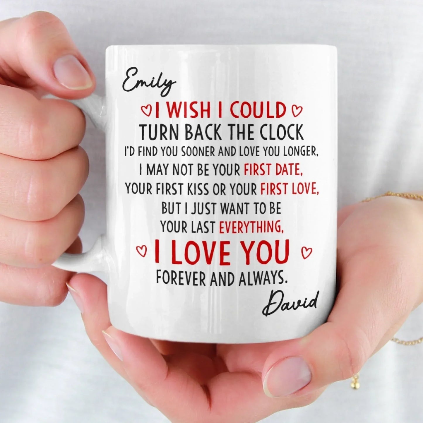 Custom Mug - Personalized Anniversary Christmas Wedding Gifts For Husband And Wife, Him And Her - Everything Led To You