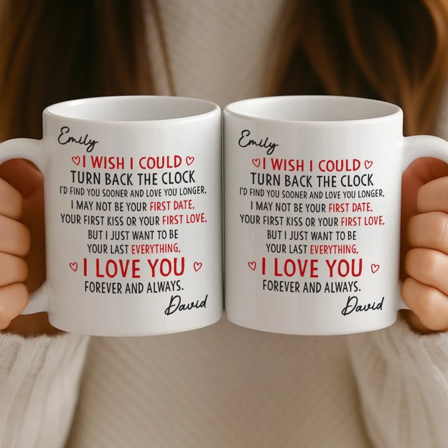 Custom Mug - Personalized Anniversary Christmas Wedding Gifts For Husband And Wife, Him And Her - Everything Led To You