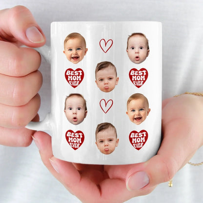 Custom Photo Mug - Personalized Birthday Gifts For Mom, Dad, Brother, Sister, Kids - My Heart Walks With You Always