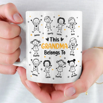 Custom Mug - Personalized Birthday Gifts For Mom, Grandma - Growing Love In Our Little World