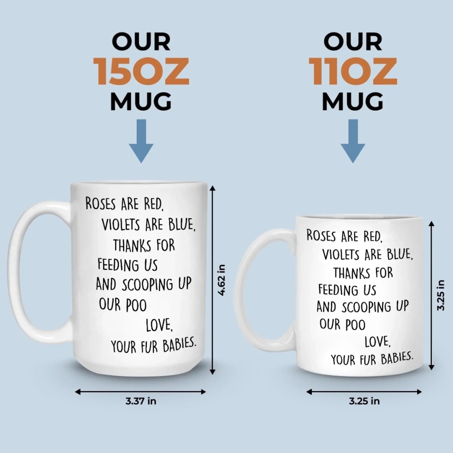 Custom Mug - Personalized Christmas Birthday Gifts For Dog Cat Lovers, Dog Dad And Mom, Cat Owners - Fur Babies, Full Drama
