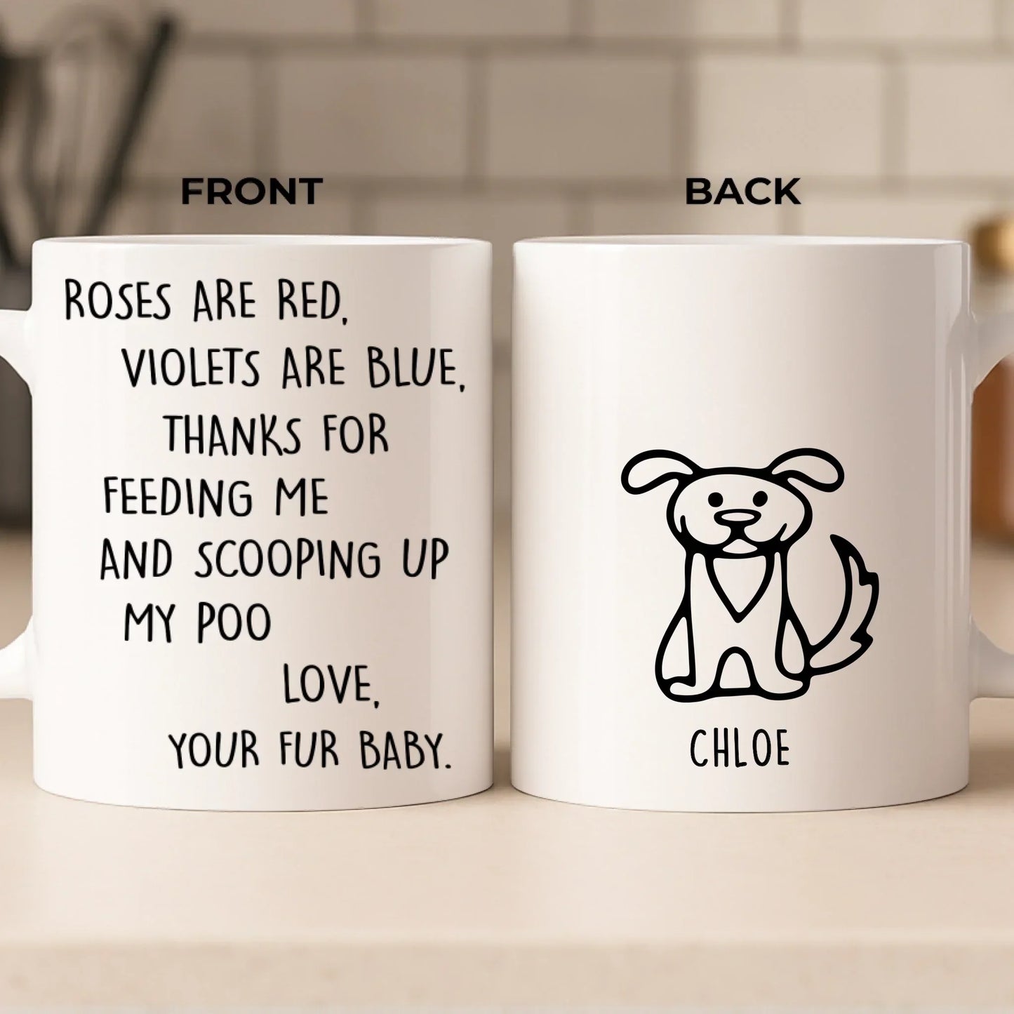 Custom Mug - Personalized Christmas Birthday Gifts For Dog Lovers, Dog Dad And Mom - Pet Hair, Don't Care
