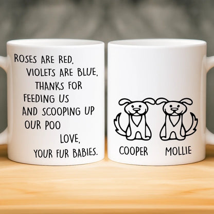 Custom Mug - Personalized Christmas Birthday Gifts For Dog Lovers, Dog Dad And Mom - Pet Hair, Don't Care