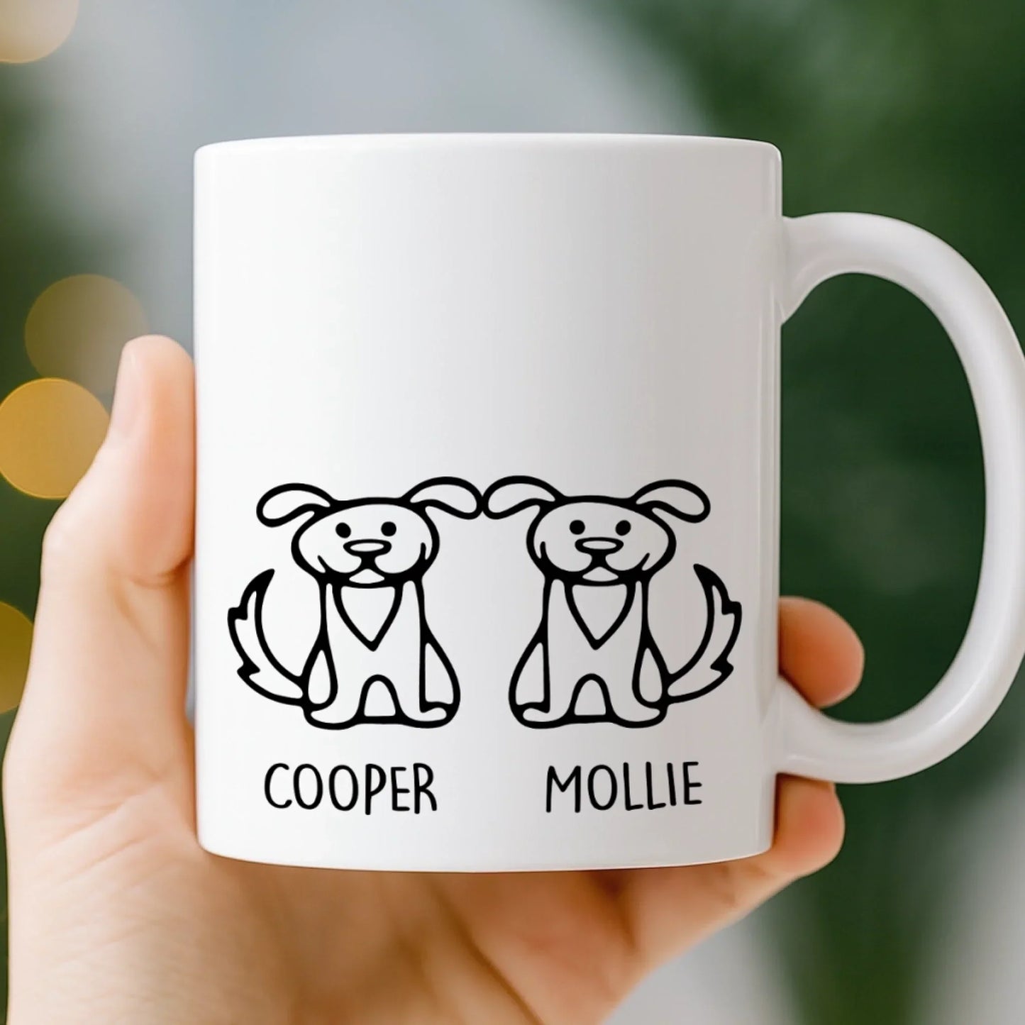 Custom Mug - Personalized Christmas Birthday Gifts For Dog Lovers, Dog Dad And Mom - Pet Hair, Don't Care