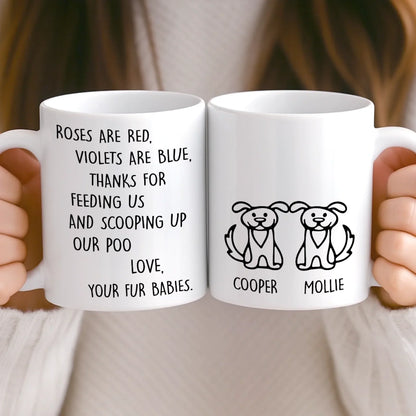 Custom Mug - Personalized Christmas Birthday Gifts For Dog Lovers, Dog Dad And Mom - Pet Hair, Don't Care