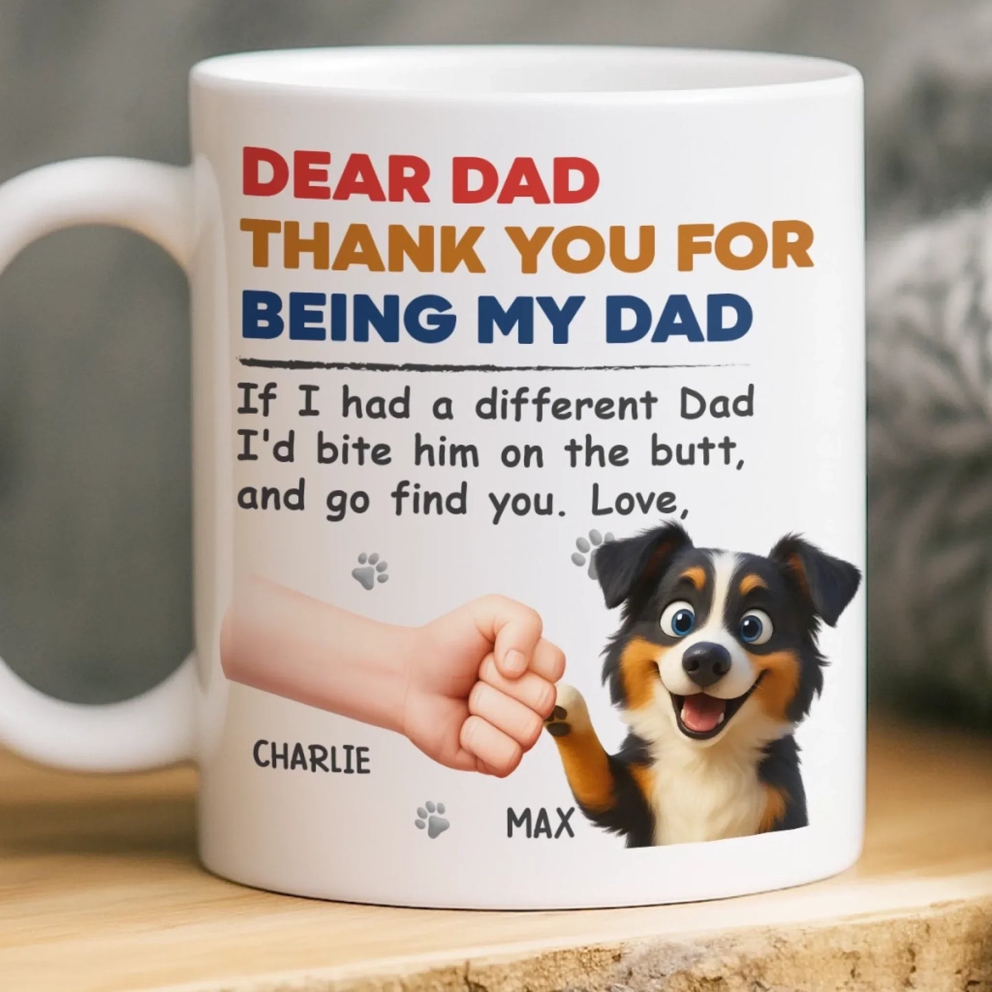 Custom Mug - Personalized Birthday Gifts For Dog Cat Lovers, Dog Dad And Mom, Cat Owners - Fur Ever In My Heart