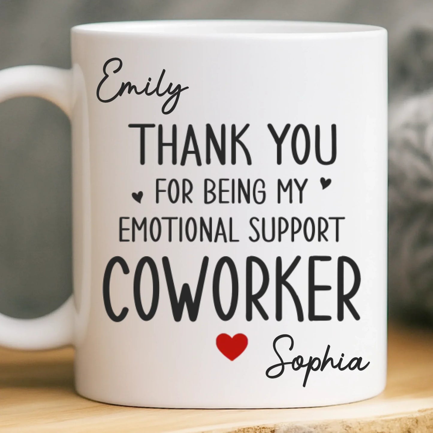 Custom Mug - Personalized Birthday Gifts For Coworker, Work Bestie - Teamwork Keeps Us Moving Forward