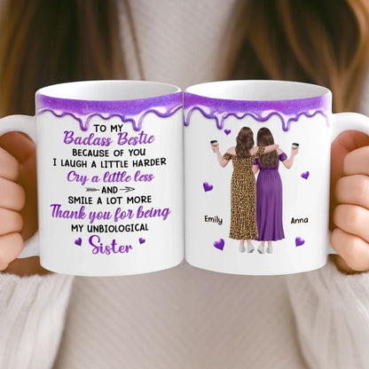 Custom Mug - Personalized Best Friend Birthday Gifts For Women, Besties, Sisters, BFF - Besties Making Life Shine Brighter