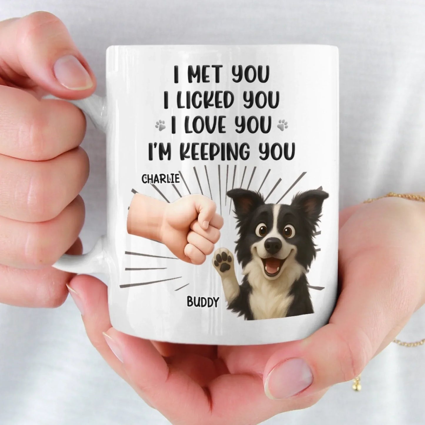 Custom Mug - Personalized Birthday Gifts For Dog Cat Lovers, Dog Dad And Mom, Cat Owners - My Pets Think I'm Cool
